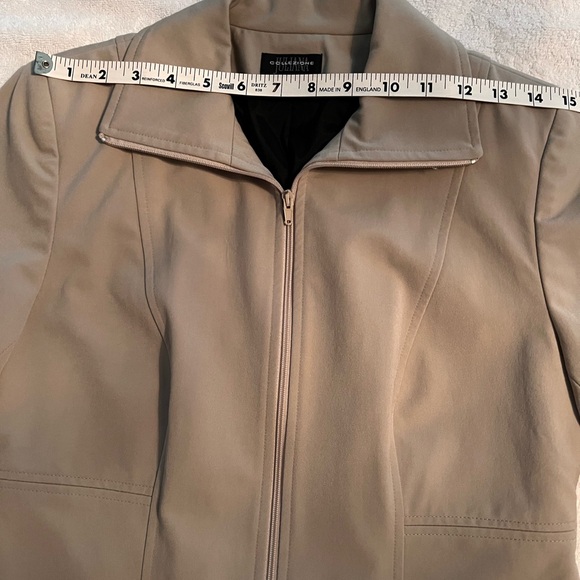 Jacket Khaki Size 4 Juliana Collisions  lined zipper front closure - Picture 6 of 7